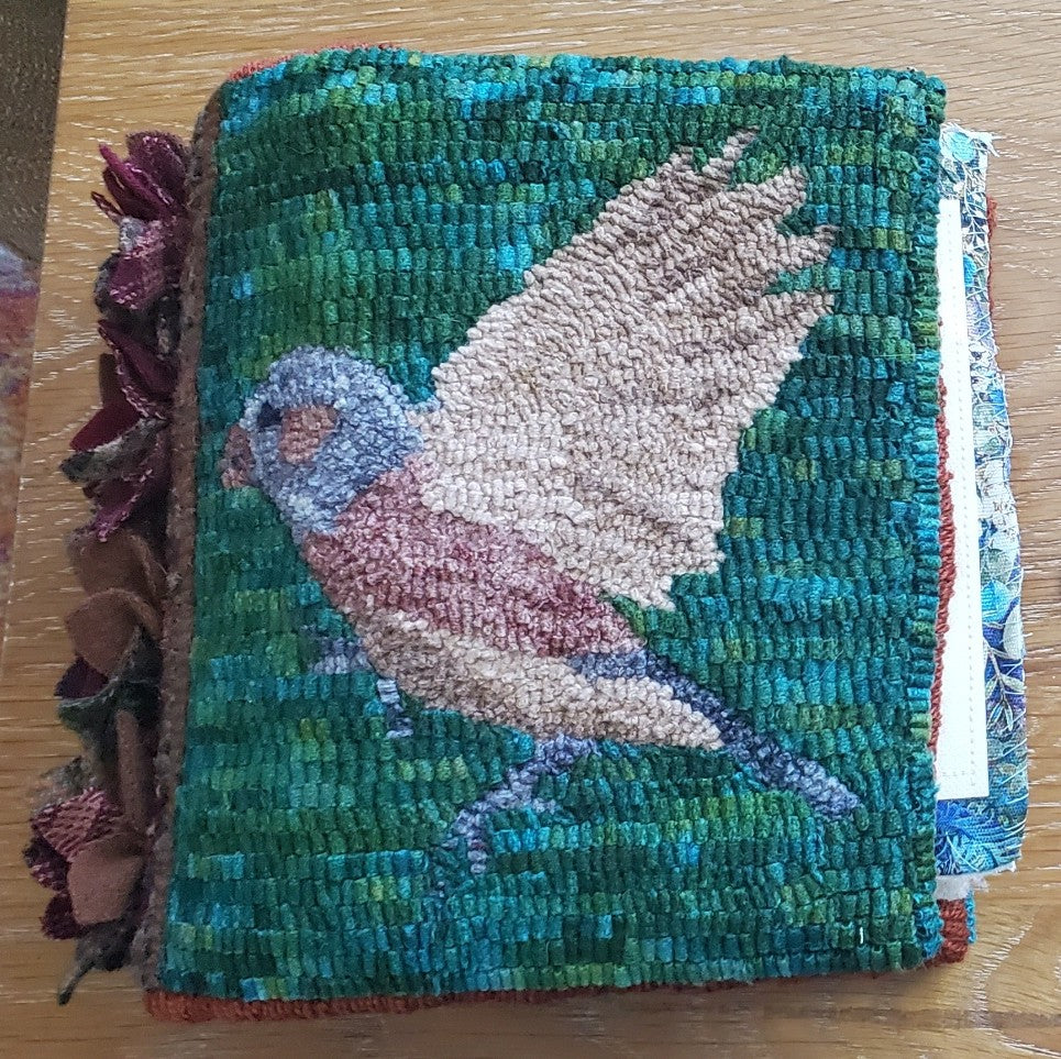 Fiber Art Journal Hooked Cover Tutorial