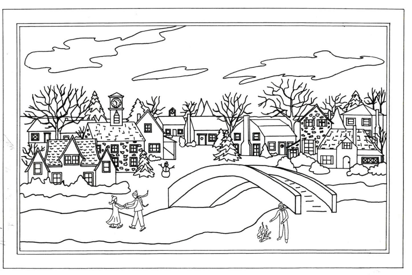 Bridge to Terre Town Winter