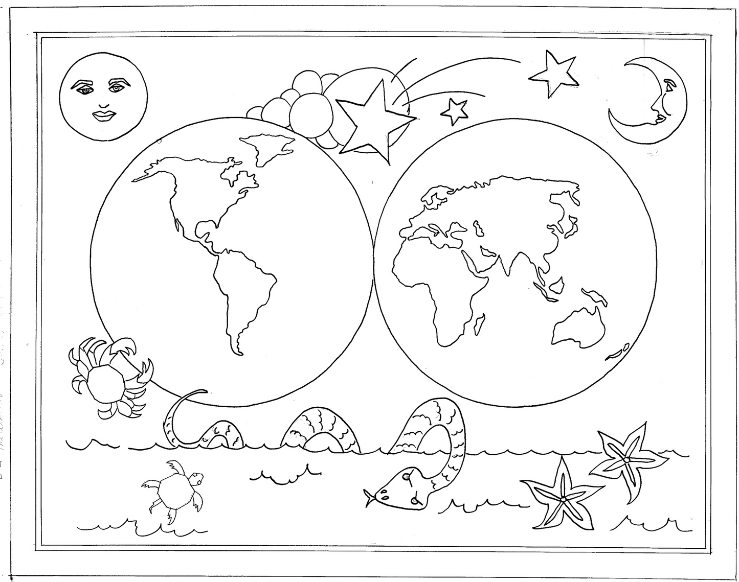 The World and the Sea Serpent