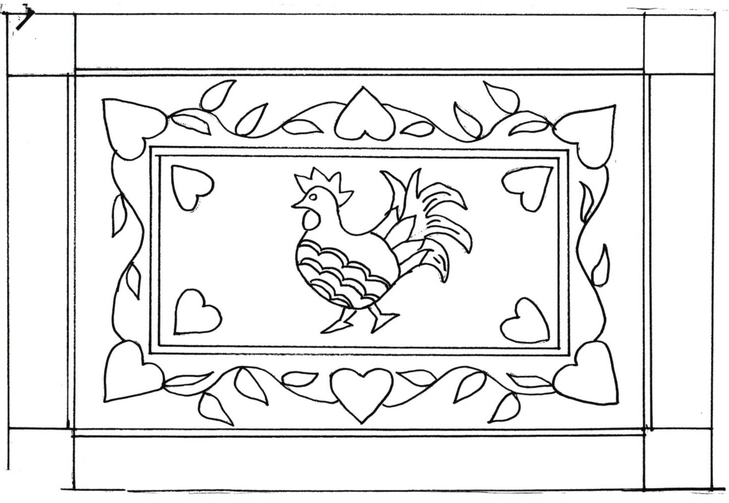 Folk Art Rooster