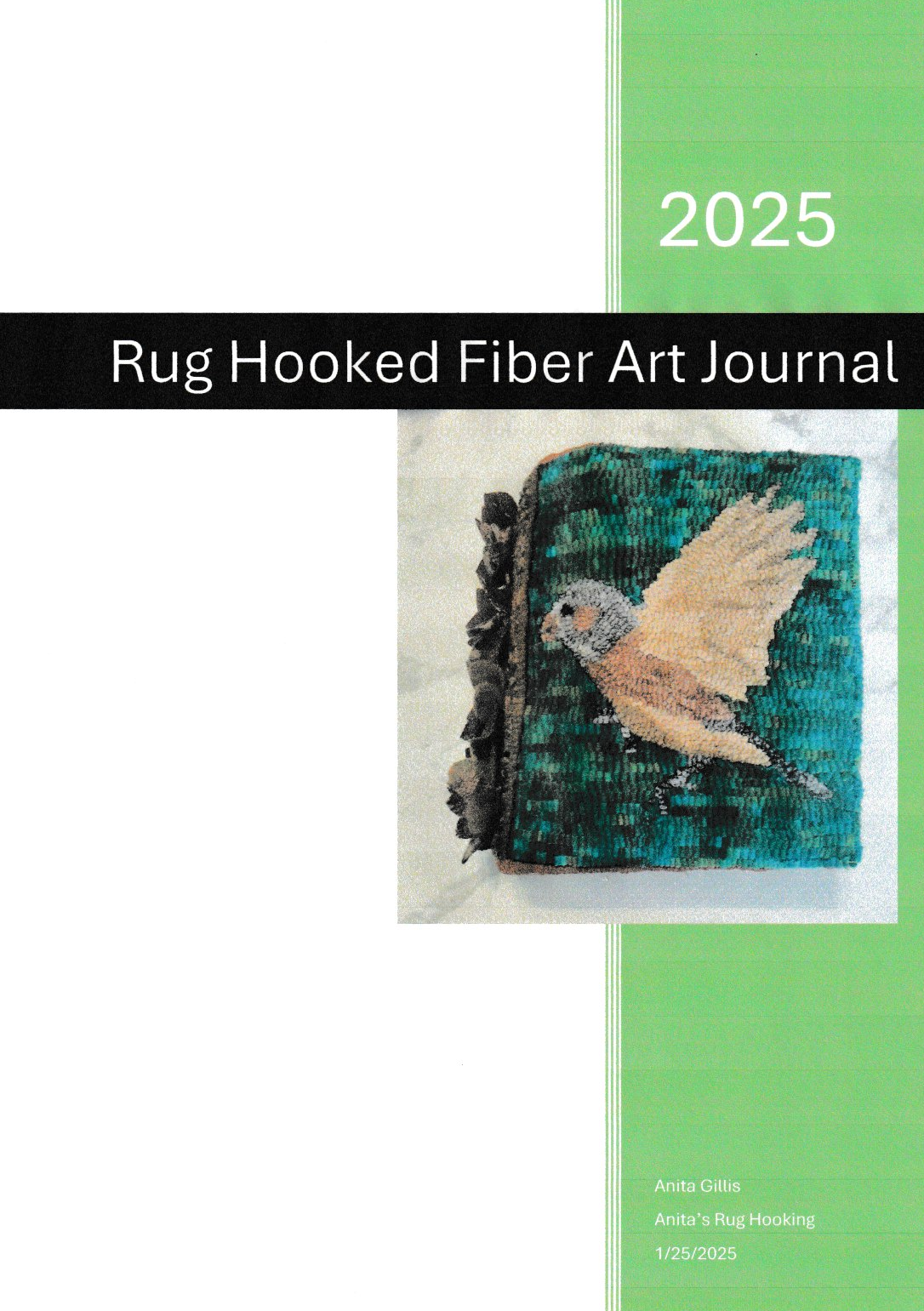 Fiber Art Journal Hooked Cover Tutorial