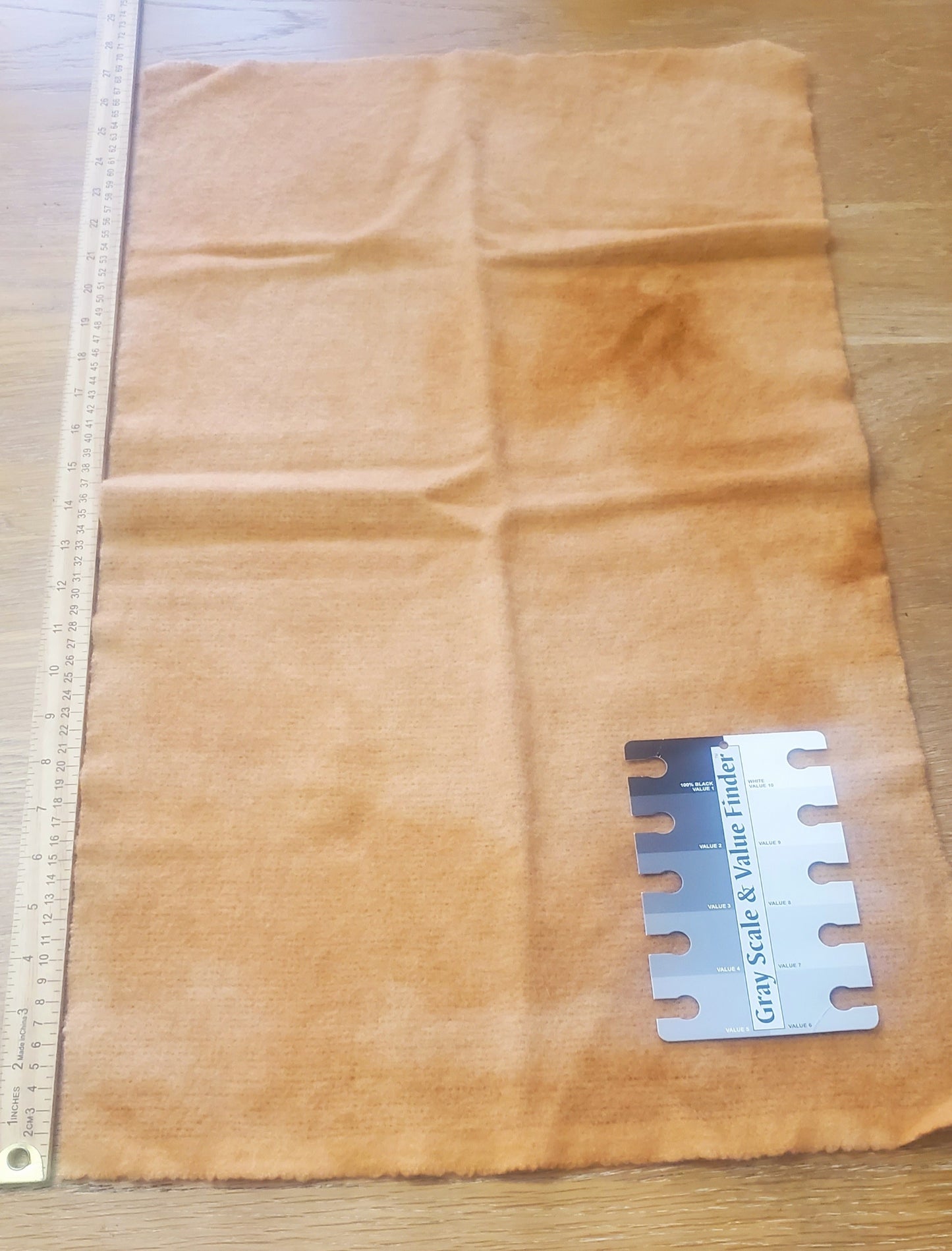 Hand Overdyed 100% Wool Morris Code Texture