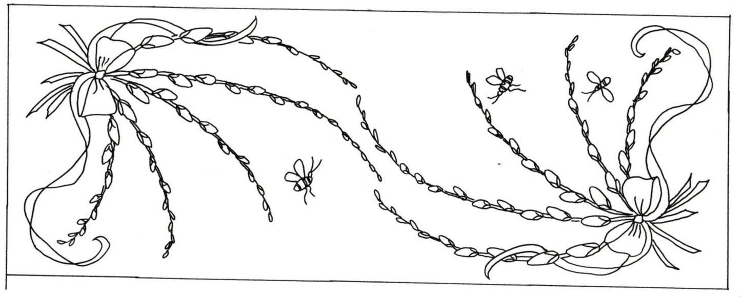 Pussy Willow Table Runner