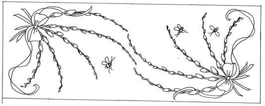 Pussy Willow Table Runner