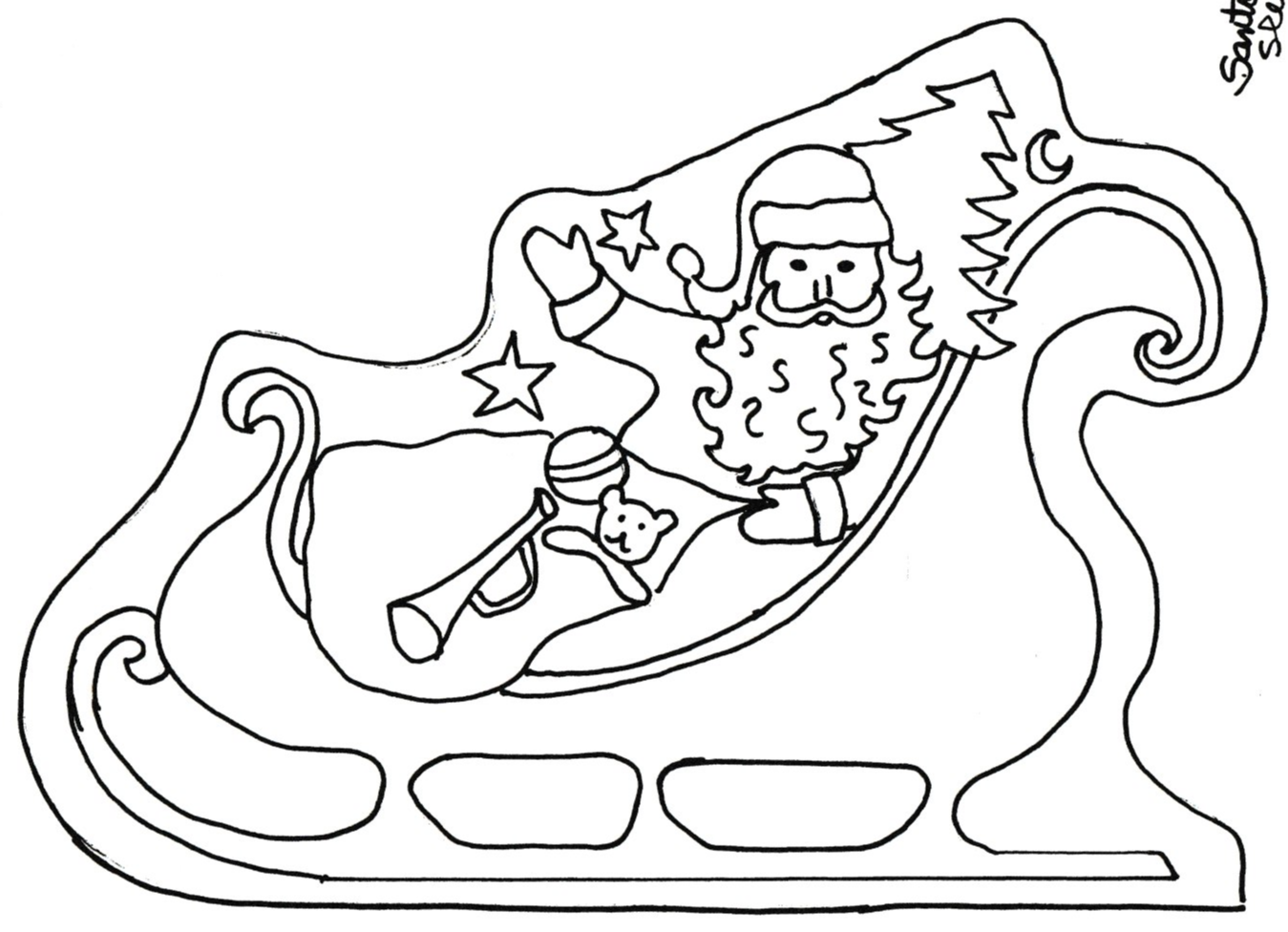 Santa in Sleigh