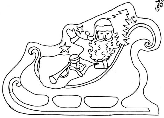Santa in Sleigh