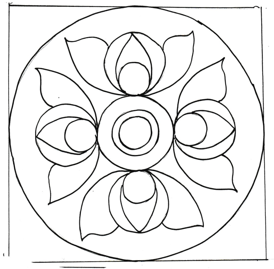 Geometric Chair Pad