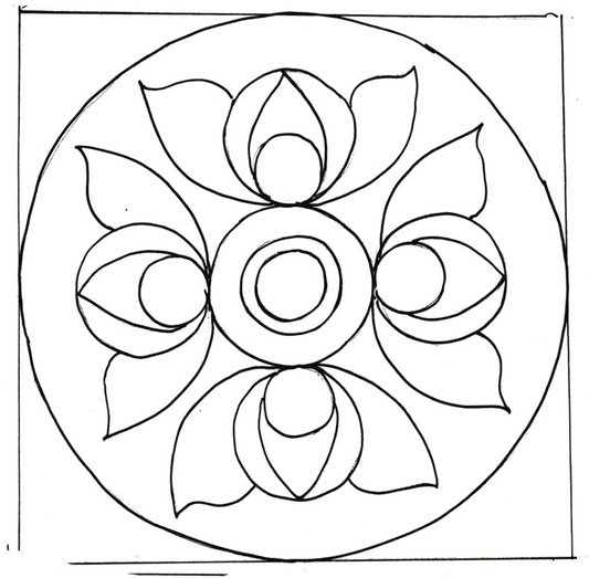 Geometric Chair Pad