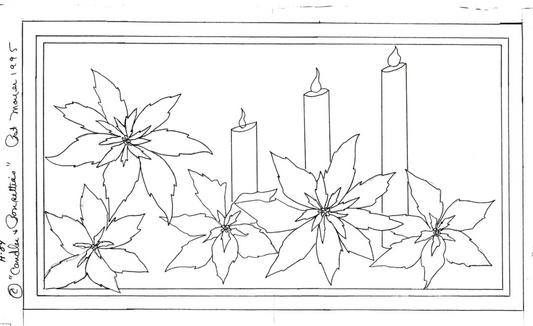 Candles and Poinsettias