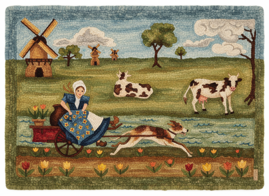 Dutch Girl and Canal