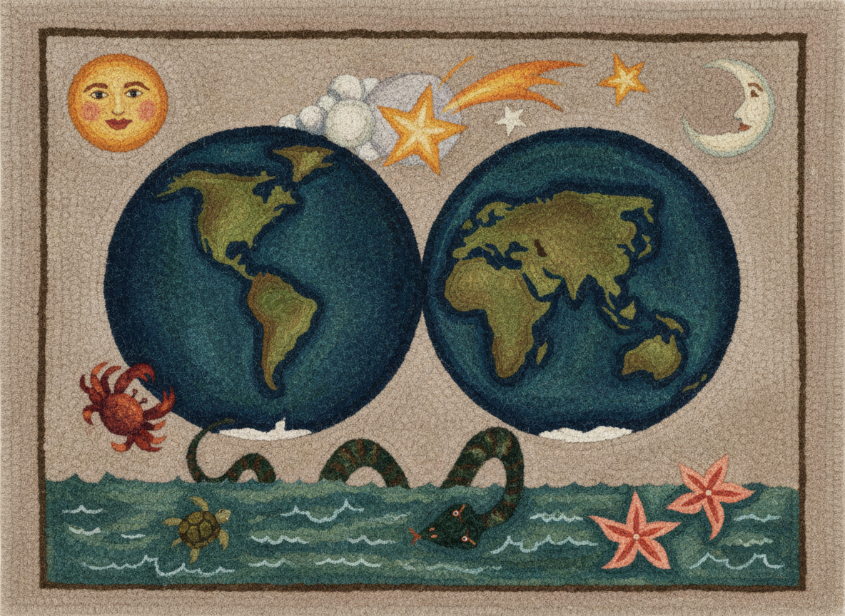 The World and the Sea Serpent