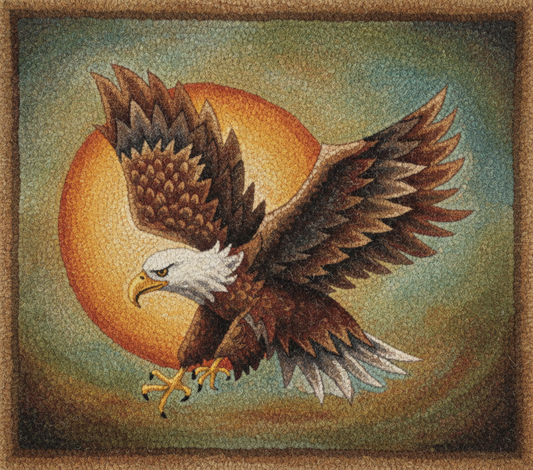 Bald Eagle and Sun