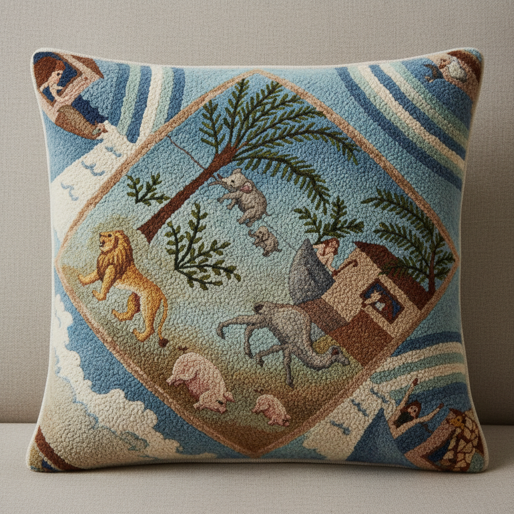 Noah's Ark Pillow