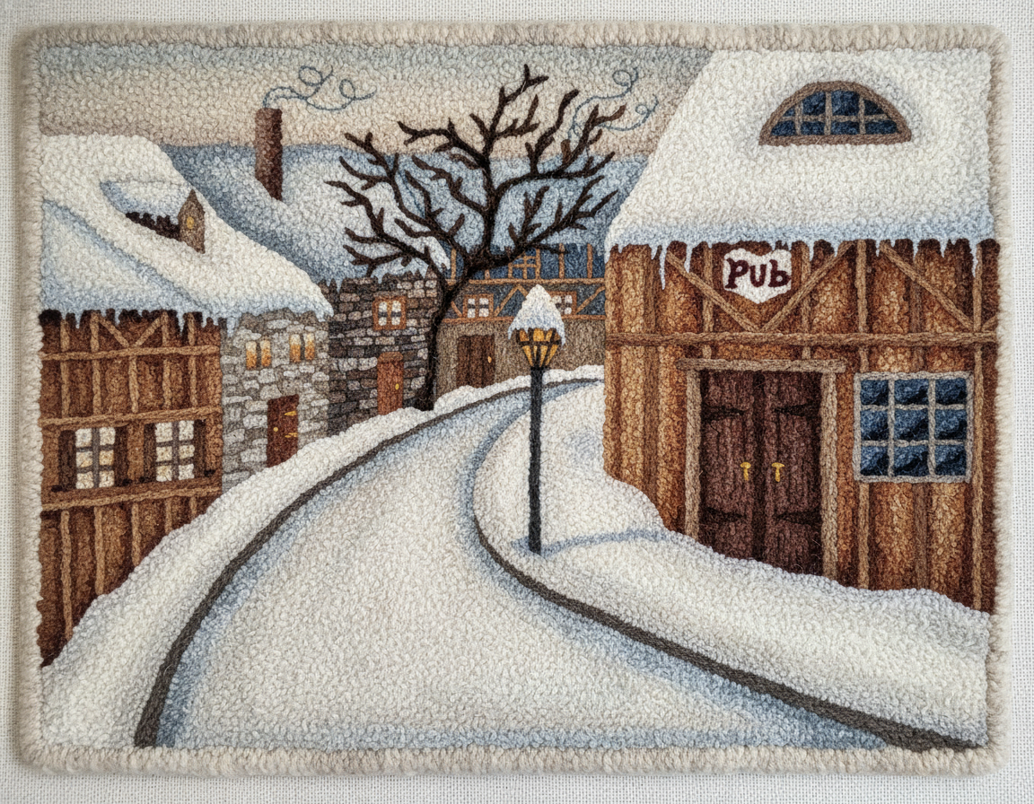 Snowy Old London Town