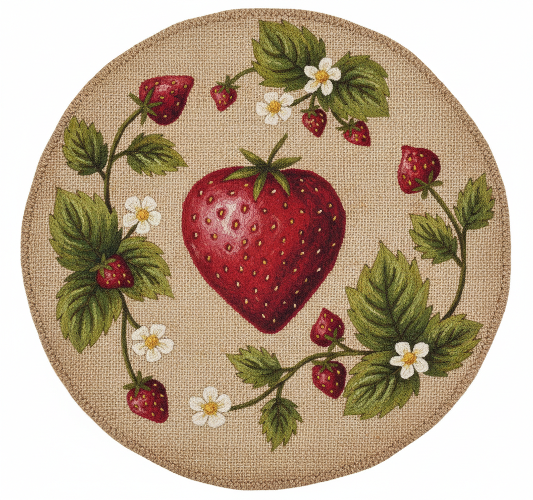 Strawberry Chair Pad