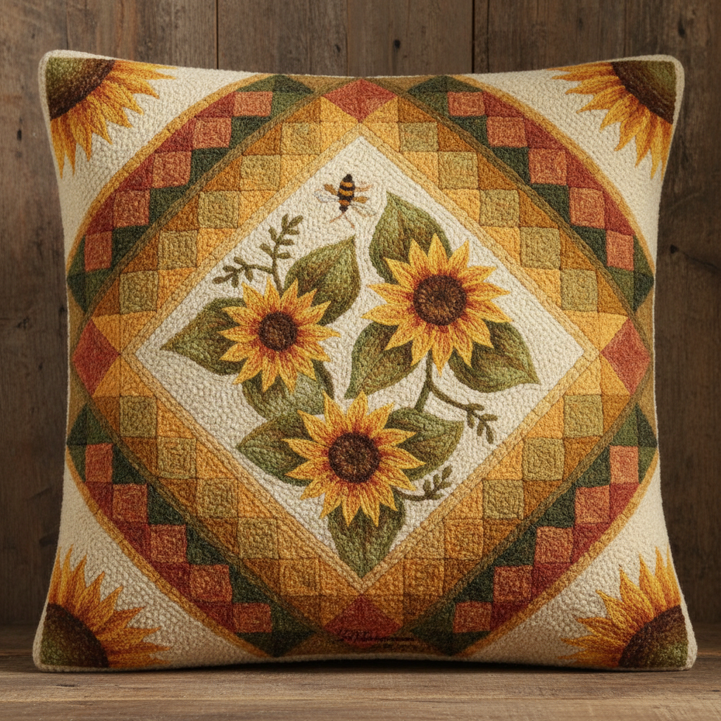 Sunflower Pillow