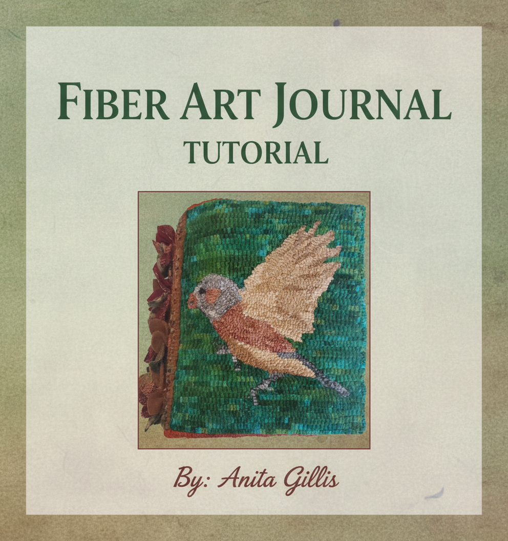 Fiber Art Journal Hooked Cover Tutorial